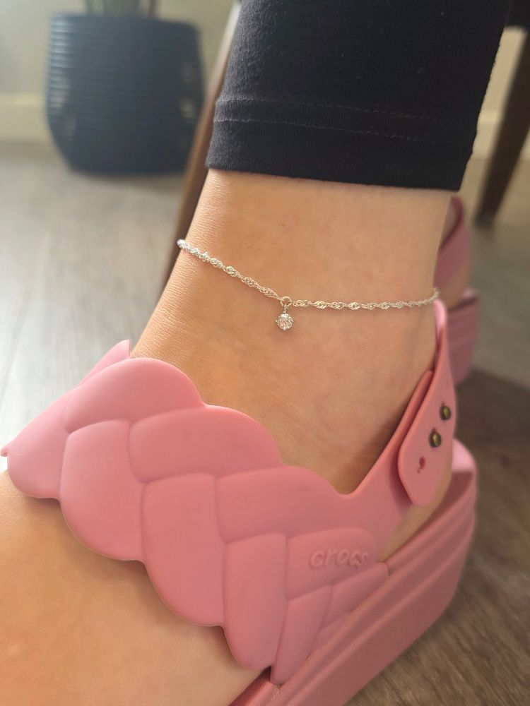 Permanent Anklet In Silver